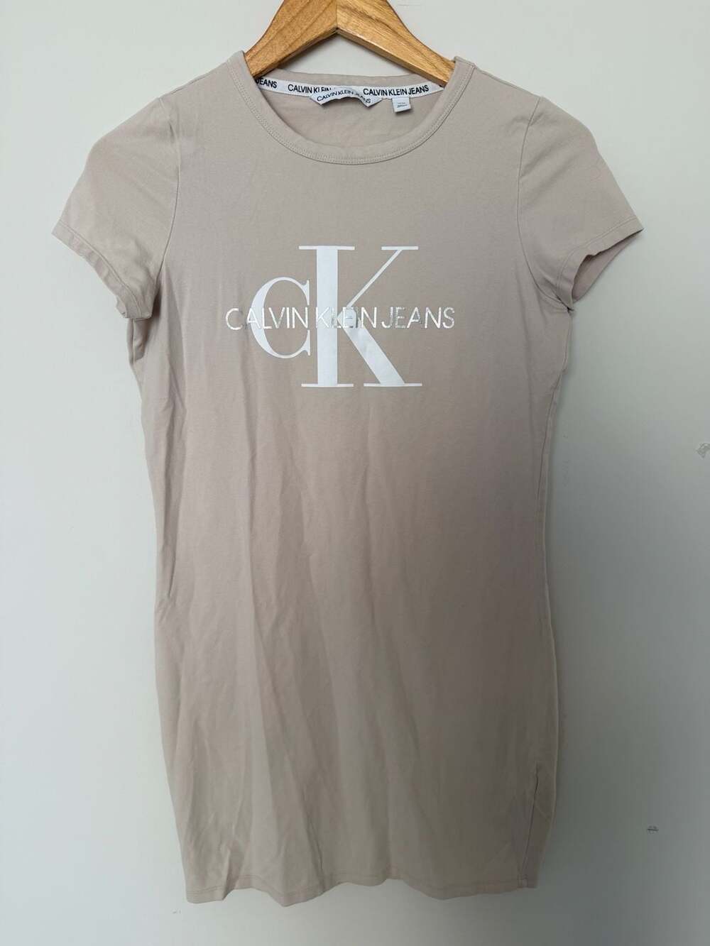 Calvin Klein Jeans Logo Crew Neck T-Shirt Dress
